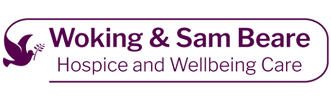 Woking and Sam Beare Hospice and Wellbeing Care logo